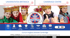 Desktop Screenshot of cambridgecentre.ro