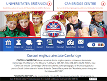 Tablet Screenshot of cambridgecentre.ro